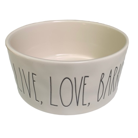 Rae Dunn LIVE LOVE BARK Dish Tray Trinket Holder White Dimples NWT 2017 OG - Picture 15 of 15